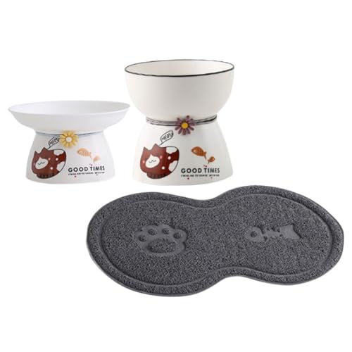 HEMOTON 1 Set Katzennapf Mit Hohem Fuß Futternäpfe Für Haustiere Geneigter Hoher Ständer Haustiernäpfe Für Katzen Erhöhte Katzenwassernäpfe Für Hauskatzen Fütterung Von Kätzchen Im von HEMOTON