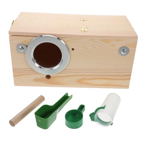 HEMOTON 1 Set Papageien Nistkasten Vogelkäfig Conure Vogelhaus Für Draußen Vogelkäfige Für Sittiche Vogelnester Vogelhaus Für Vogelkäfig Sittichnest Vogelkäfig Wellensittich von HEMOTON
