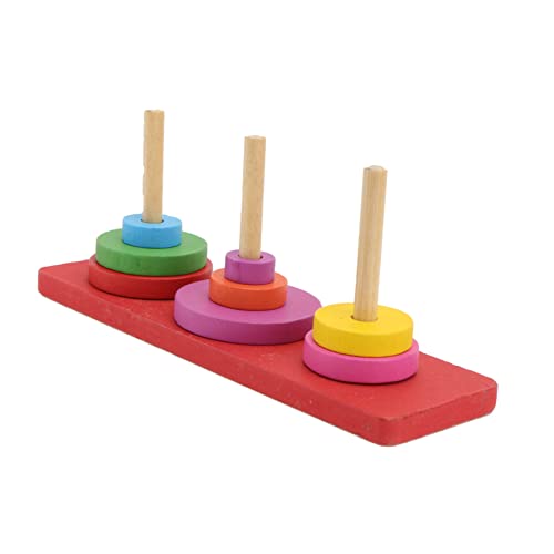 HEMOTON 1 Set Papageien Trainingsring Vogel Sittich Für Papageien Sittiche Papageien Futtersuche Für Vögel Pädagogisches Papageien Vogel Stapelspielzeug Vogel Buntes von HEMOTON