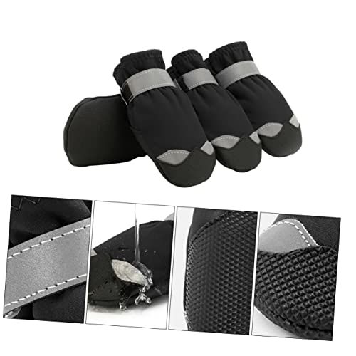 HEMOTON 1 Set wasserdichte Und rutschfeste Hunde Schneestiefel Outdoor Hundesocken wasserdichte Schneeschuhe Für Haustiere Große Rutschpfotenpolster wasserdichte Hundeschuhe HEMOTON 1 Set wasserdichte Und rutschfeste Hunde Schneestiefel Outdoor Hundesocken wasserdichte Schneeschuhe Für Haustiere Große Rutschpfotenpolster wasserdichte Hundeschuhe von HEMOTON