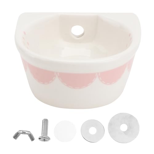 HEMOTON 1 Stück Fressnapf drinnen Schüssel für Haustier Fütterung Kleintier Futternapf meerschweinchen käfig hängende Käfigschale Kaninchenfutternapf aus Keramik Hasen-Hängefütter Rosa HEMOTON 1 Stück Fressnapf drinnen Schüssel für Haustier Fütterung Kleintier Futternapf meerschweinchen käfig hängende Käfigschale Kaninchenfutternapf aus Keramik Hasen-Hängefütter Rosa von HEMOTON