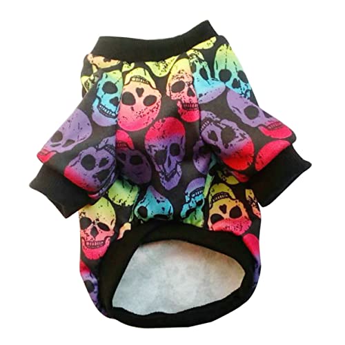 HEMOTON Hundepullover Halloween Kreatives Muster Aus Hochwertigem Material Für Spaziergänge Und Aufnahmen Als Haustiermantel Party-Kleidung Für Kleine Hunde von HEMOTON
