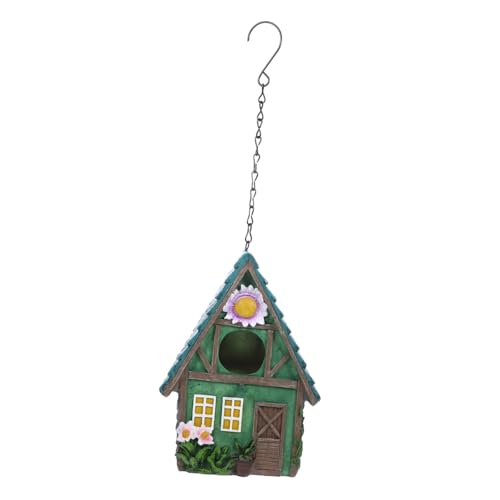 HEMOTON 1 Stück Hängendes Vogelhaus Harz Vogelschutzhaus für Garten für Kleine Vögel mit Praktischem Haken zum Einfachen Aufhängen Dekorative Vogelunterkunft HEMOTON 1 Stück Hängendes Vogelhaus Harz Vogelschutzhaus für Garten für Kleine Vögel mit Praktischem Haken zum Einfachen Aufhängen Dekorative Vogelunterkunft von HEMOTON