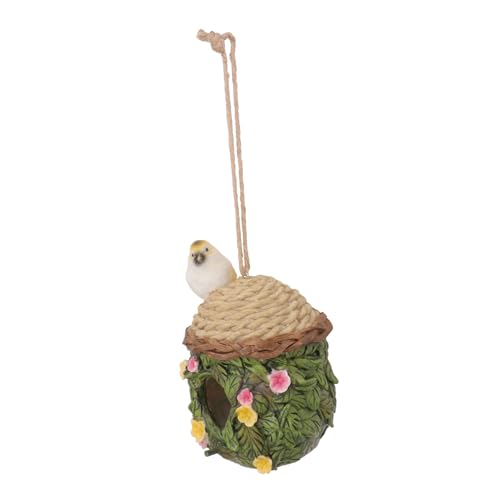 HEMOTON 1 Stück Hängendes Vogelhaus aus Langlebigem Harz Winter Bird Nest für Garten und Terrasse Dekoratives Vogelhäuschen Witterungsbeständig für Kleine HEMOTON 1 Stück Hängendes Vogelhaus aus Langlebigem Harz Winter Bird Nest für Garten und Terrasse Dekoratives Vogelhäuschen Witterungsbeständig für Kleine von HEMOTON