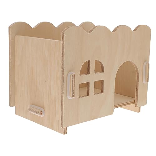 HEMOTON Mehrzweck-spielhaus Aus Holz Für Hamster Geeignet Für Igel Rennmäuse HEMOTON Mehrzweck-spielhaus Aus Holz Für Hamster Geeignet Für Igel Rennmäuse von HEMOTON