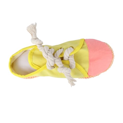 HEMOTON 1 Stück Haustier Hausschuhe interaktives knete Safe Toy Dog Toy Hunde Spielzeughund Welpe zum Zähneknirschen Haustier Tuch Yellow von HEMOTON