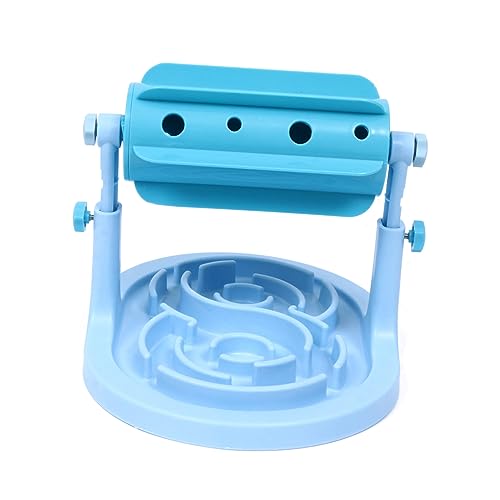 HEMOTON 1 Stück Hundespielzeug Drinnen Haustier Katzenfutter Slow Feeder Hundenapf Einstellbar Langsam Fressender Futternapf Schüsseln Langsamer Fressnapf Für Hunde Katzennapf Abs Blue von HEMOTON