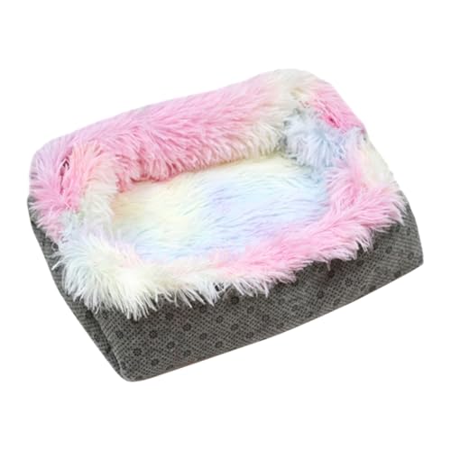 HEMOTON 1 Stück Plüsch Katzenbett Farbenfrohes Katzenbett für Kleine Haustiere Weiche und Bequeme Schlafmatte für Ruheplätze Wäschebeutel HEMOTON 1 Stück Plüsch Katzenbett Farbenfrohes Katzenbett für Kleine Haustiere Weiche und Bequeme Schlafmatte für Ruheplätze Wäschebeutel von HEMOTON