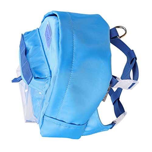 HEMOTON 1 Stück Rucksack Für Haustiere Haustier -Rucksack Wie Reisetasche Für Welpen Hundetaschen Reiserucksack Atmungsaktive Tragetasche Für Hunde Und Katzen Reisen Wandern Blue TPE-Plane von HEMOTON