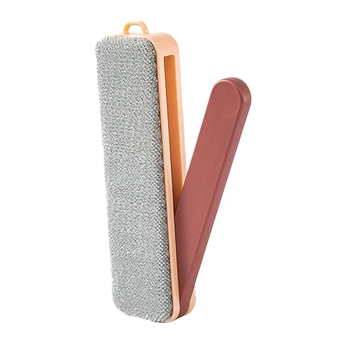 HEMOTON 1 Stück Statische Haarentfernungsbürste Gerät Fusselentferner Hundehaarentferner pet+Hair+Remover fuselroller Tierhaarentferner zusammenklappbare Fusselbürste Polyestergarn Rosa von HEMOTON