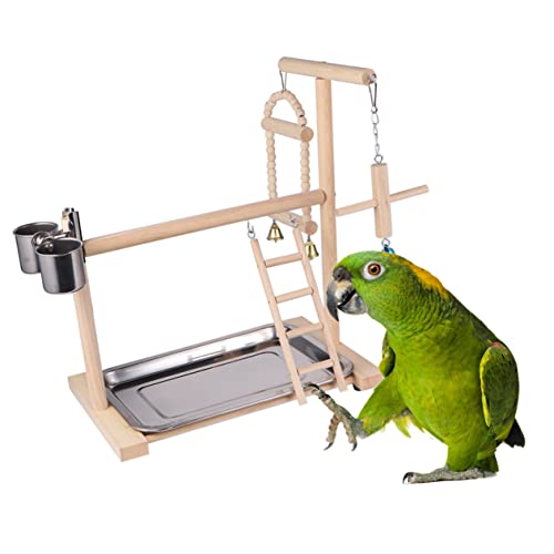 HEMOTON 1 Stück Vögel Schaukeln Hängend Stand Zubehör Lustig Papagei Spielplatz Vogelständer Hölzern Beige HEMOTON 1 Stück Vögel Schaukeln Hängend Stand Zubehör Lustig Papagei Spielplatz Vogelständer Hölzern Beige von HEMOTON