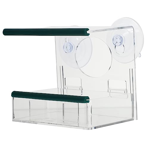 HEMOTON 1 Stück Vogelfütterer Futterspender Füttern Futternapf Für Vögel Fütterung Lebensmittelbehälter Hühnerfutter Vogelfutter Samen Container Essen Transparent Acryl HEMOTON 1 Stück Vogelfütterer Futterspender Füttern Futternapf Für Vögel Fütterung Lebensmittelbehälter Hühnerfutter Vogelfutter Samen Container Essen Transparent Acryl von HEMOTON