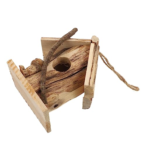 HEMOTON 1 Stück Vogelhaus aus Holz Handgefertigtes Nistkasten für Kleine Atmungsaktive und Sichere Unterkunft für Haustiere Garten für Jahreszeiten Umweltschonendes Material HEMOTON 1 Stück Vogelhaus aus Holz Handgefertigtes Nistkasten für Kleine Atmungsaktive und Sichere Unterkunft für Haustiere Garten für Jahreszeiten Umweltschonendes Material von HEMOTON