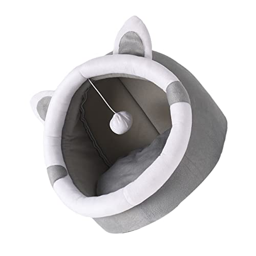 HEMOTON 1 Stück Warmes Katzennest Katzennestbett Katzenhaus im Freien für Wohnungskatzen Katzenschutz katzenbett Haustierbett Katze Haustierbetten für Katzen Baumwolle Grey HEMOTON 1 Stück Warmes Katzennest Katzennestbett Katzenhaus im Freien für Wohnungskatzen Katzenschutz katzenbett Haustierbett Katze Haustierbetten für Katzen Baumwolle Grey von HEMOTON