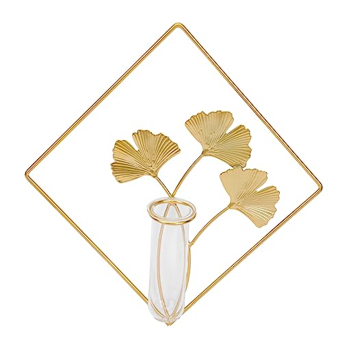 HEMOTON 1 Stück hydroponische Vase Luftpflanzen Kernstück für Mittelstücke Wohnkultur Vasen hochzeitsdeko hochzeitsdeco hydroponic vase Wandanhänger Wandvase für zu Hause Glas Golden von HEMOTON