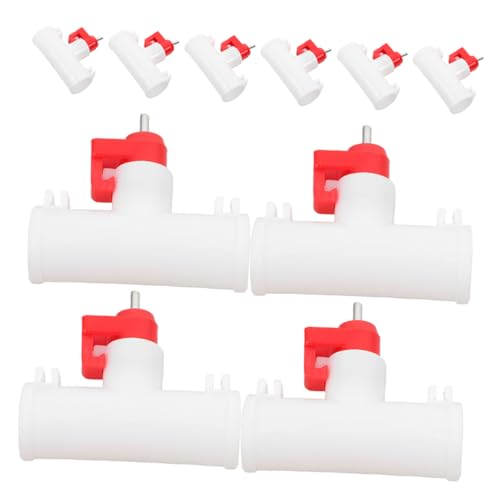 HEMOTON 10 Stück Automatische Tränke für Hühner Automatischer Trinkbecher für Hühner Bewässerung von Geflügelfuttermittel Trinkbrunnen für Hühner Geflügelwassernippel Kit Polypropylen von HEMOTON