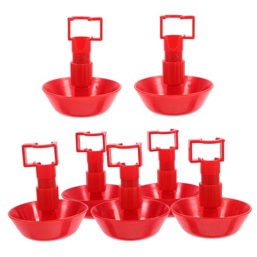 HEMOTON 10 Stück Hühnertränke Vieh Hängender Futternapf Gewässer Für Automatisch Henne Trinker Wasserschale Klein Groß Geflügel Küken Grübler Schüssel Wachtel-Feeder Abs Rot HEMOTON 10 Stück Hühnertränke Vieh Hängender Futternapf Gewässer Für Automatisch Henne Trinker Wasserschale Klein Groß Geflügel Küken Grübler Schüssel Wachtel-Feeder Abs Rot von HEMOTON