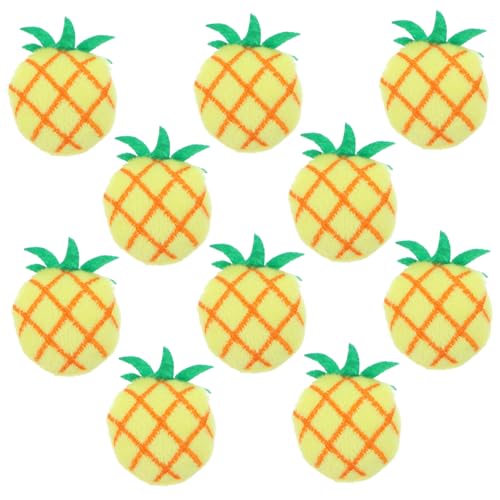 HEMOTON 10 Stück Katzenminze Plüsch Ananas Spielzeuge für Katzen Interaktives Kauspielzeug für Haustiere Lustiges für Zuhause Fördert und Zahnpflege HEMOTON 10 Stück Katzenminze Plüsch Ananas Spielzeuge für Katzen Interaktives Kauspielzeug für Haustiere Lustiges für Zuhause Fördert und Zahnpflege von HEMOTON