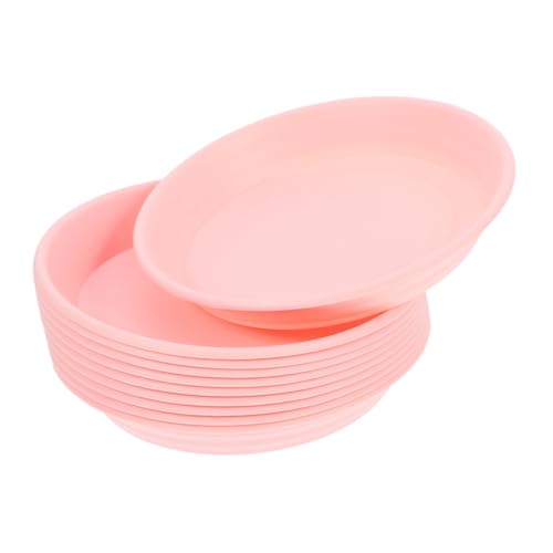 HEMOTON 10 Stück Kunststoff Pflanzschalen Blumentöpfe Drainage Untertasse Für Den Innenbereich Transparent Für Verschüttete Pflanzen Untertassen Pflanzgefäße Untertassen von HEMOTON