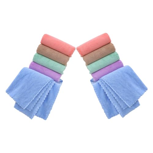 HEMOTON 10 Stück Teiliges Hamster Einstreu Waschbare Fleece Käfigeinlagen Weiche Kleine Haustierunterlage für Meerschweinchen Kaninchen Kleintiere Atmungsaktiv Schnell Trocknend von HEMOTON