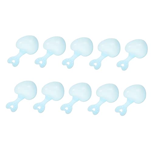 HEMOTON 10 Stück Teiliges Haustier Löffel Lebensmittelechter Futterlöffel für Reptilien und Hamster Tragbarer Futter Scoop Herzen Design für Haustierbesitzer von HEMOTON
