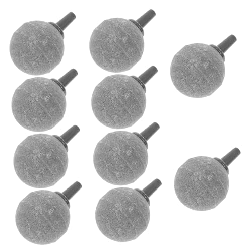HEMOTON 10 Stück Teiliges Set Luftstein Diffusor für Aquarien Graue Blasenstein für Optimale Sauerstoffversorgung Fischbecken von HEMOTON