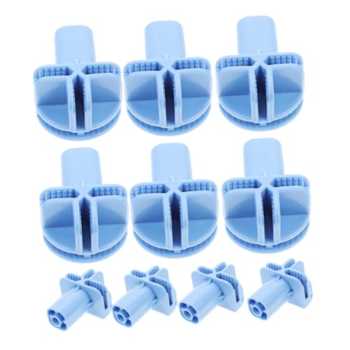 HEMOTON 10 Stück Zubehör Für Katzenkäfigrollen Lenkrollen Adapter Käfigrollen Adapter Lenkrollen Adapter Kunststoff Lenkrollen Adapter Lenkrollen Hülsen Himmelblau Abs von HEMOTON