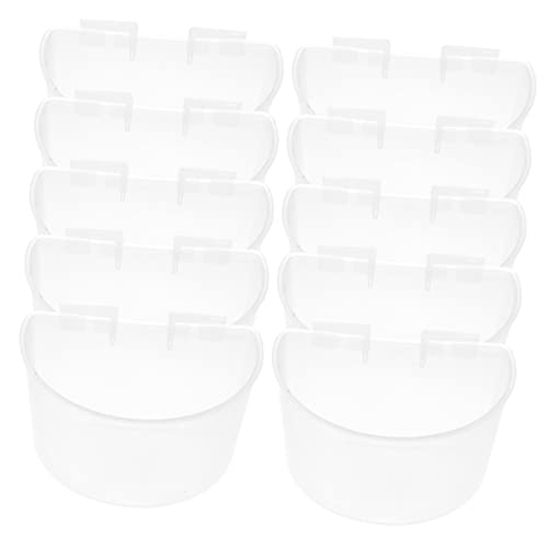 HEMOTON 10Stücke Teiliges Taubenfutterspender Transparente Dicke Kunststoff Wasser und Sandbecher für Geflügel Langlebig Reinigen für Käfige und Vogelhaltung HEMOTON 10Stücke Teiliges Taubenfutterspender Transparente Dicke Kunststoff Wasser und Sandbecher für Geflügel Langlebig Reinigen für Käfige und Vogelhaltung von HEMOTON