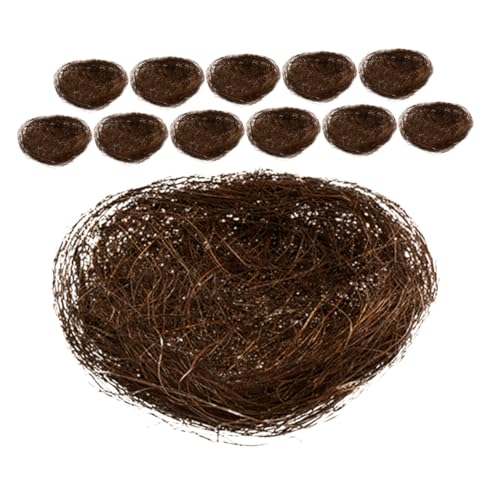 HEMOTON 12Stücke Teiliges Kunstvogelnest Aus Natürlichen Fasern Für Gartendekoration Für Fotografie Und Kreative Präsentationen HEMOTON 12Stücke Teiliges Kunstvogelnest Aus Natürlichen Fasern Für Gartendekoration Für Fotografie Und Kreative Präsentationen von HEMOTON
