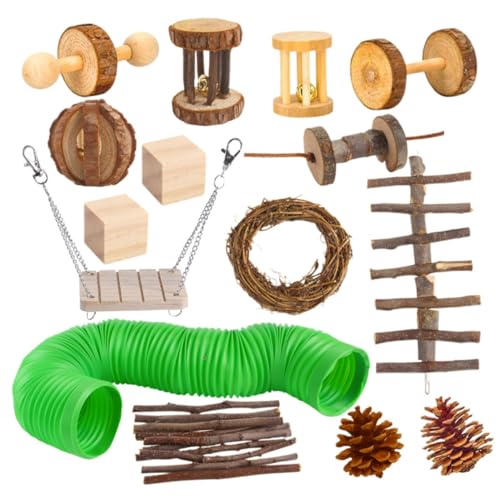 HEMOTON 15 Stück Haustierkletterspielzeug klein Hamsterröhren und Tunnel für Bausatz Eichhörnchen Hamster- -Kombination Hamsterspielzeug Holz Colorful HEMOTON 15 Stück Haustierkletterspielzeug klein Hamsterröhren und Tunnel für Bausatz Eichhörnchen Hamster- -Kombination Hamsterspielzeug Holz Colorful von HEMOTON