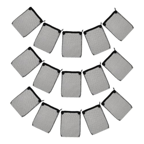 HEMOTON 15 Stück Teiliges Fischfilterbeutel mit Reißverschluss Polyester netzbeutel Feines Schwarzes Mesh für Aquarienfilter Kompatibel mit Aktivkohle und Filtermaterial zur HEMOTON 15 Stück Teiliges Fischfilterbeutel mit Reißverschluss Polyester netzbeutel Feines Schwarzes Mesh für Aquarienfilter Kompatibel mit Aktivkohle und Filtermaterial zur von HEMOTON
