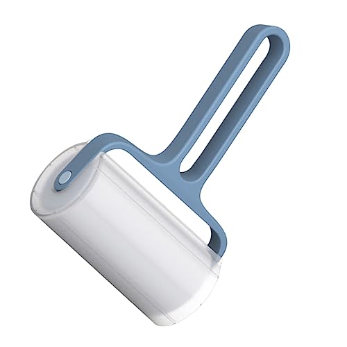 HEMOTON 1Pc Roller Haaraufkleber Fusselrolle Kleberolle Fusselroller Für Tierhaare Katzen Hundehaare Kleberolle Kleidung Fusselrolle Stoff Teppichhaare Haare Fell Klebeband Blau von HEMOTON