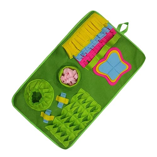 HEMOTON 1Pc Sniffing Pad Puzzle Hund Haustier Snuffle Matte Große Sniff Training Kissen Filz Tuch von HEMOTON