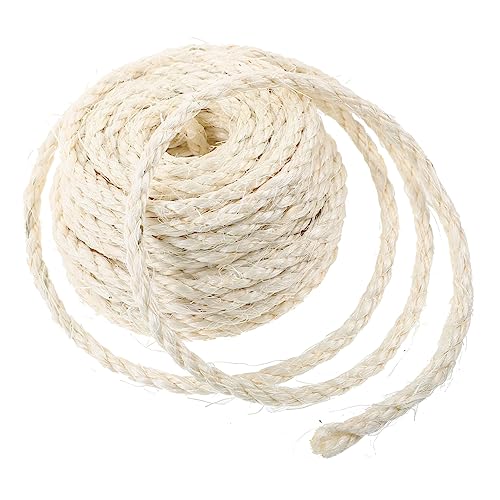 HEMOTON 1Rolle Austauschbares Katzenbaumseil aus Langlebig für DIY Kratzmöbel Natürliches Sisal für Katzenkratzstellen Einfache Handhabung und Anpassung HEMOTON 1Rolle Austauschbares Katzenbaumseil aus Langlebig für DIY Kratzmöbel Natürliches Sisal für Katzenkratzstellen Einfache Handhabung und Anpassung von HEMOTON