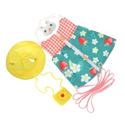 HEMOTON Kaninchenkleid mit Leine Haustier Fotografie Kostüm für Kaninchen Atmungsaktive Kaninchenkleidung für Outdoor Aktivitäten und Modisches Kaninchen Geschirr HEMOTON Kaninchenkleid mit Leine Haustier Fotografie Kostüm für Kaninchen Atmungsaktive Kaninchenkleidung für Outdoor Aktivitäten und Modisches Kaninchen Geschirr von HEMOTON