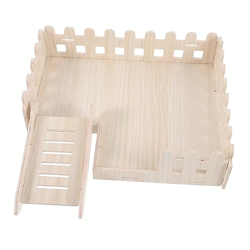 HEMOTON Hamster Klettern Holz Plattform Spielzeug Käfig Zubehör Leiter Für Kleine Haustiere DIY Landschaft von HEMOTON