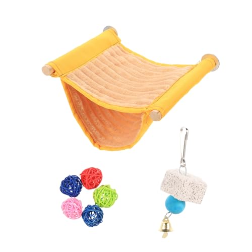 HEMOTON 1Satz Hamster Und Vogel Hängematte Warmes Nest Für Papageien Und Kleintiere Waschbar Und Bequem Und Entspannen Mehrfarbiges Design Für Optimale von HEMOTON