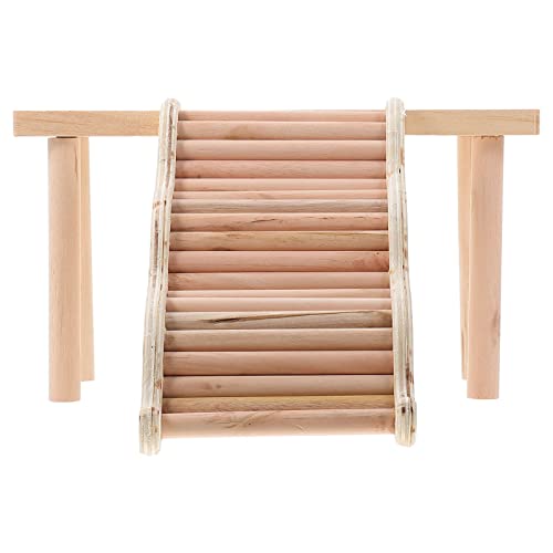 HEMOTON 1Satz Holz Hamster Set Teiliges Plattform Design für Käfige Langlebige Bissresistente Leiter und Kreative für Nager Sorgt für Spaß und Gesundheit von HEMOTON