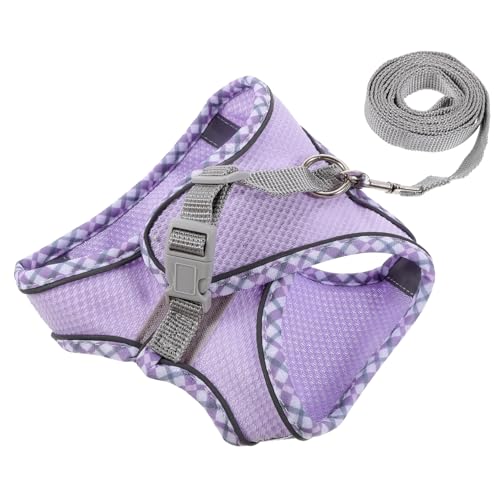 HEMOTON 1Satz Hundegeschirr Set Für Kleine Und Mittelgroße Verstellbar Und Atmungsaktiv Mit Flucht Design Für Dekorative Haustierleine S von HEMOTON