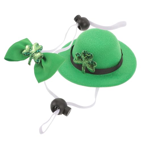 HEMOTON 1Satz Patrick's Day Haustierkostüm Und Halsband Für Welpen Kätzchen Lustige Cosplay Accessoires Für Irischen Für Partys Und Feierlichkeiten von HEMOTON