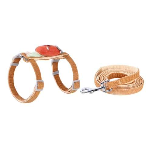 HEMOTON 1Satz Verstellbares Katzenharness mit Leine Cartoon Karotten Design Leicht Abnehmbar für Kätzchen im Freien Katzenzubehör Handlich und Platzsparend HEMOTON 1Satz Verstellbares Katzenharness mit Leine Cartoon Karotten Design Leicht Abnehmbar für Kätzchen im Freien Katzenzubehör Handlich und Platzsparend von HEMOTON