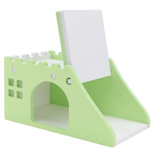 HEMOTON Hölzerne Hamsterhaus Mit Treppe Und Tür Für Kleine Haustier Schlaf Nest Aus Holz Für Hamster Mäuse Igel von HEMOTON