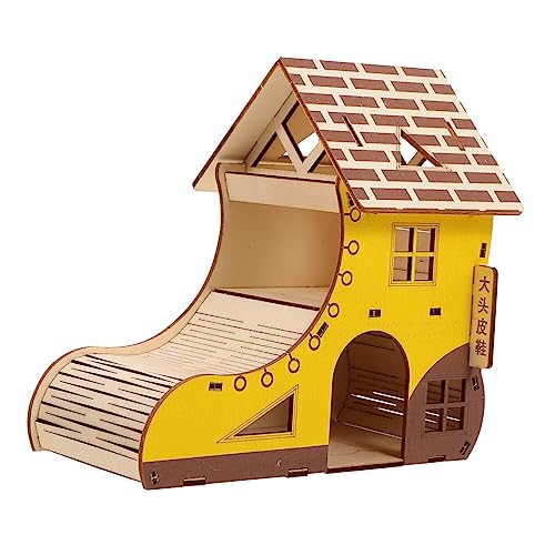 HEMOTON Hamsterhaus aus Holz für Kleintiere Gerbil Spielzeug Haustier Zubehör Langlebig Gemütlicher Schlafplatz Dekorativ HEMOTON Hamsterhaus aus Holz für Kleintiere Gerbil Spielzeug Haustier Zubehör Langlebig Gemütlicher Schlafplatz Dekorativ von HEMOTON
