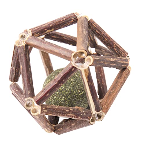 HEMOTON 1Stück Katzenminze Molar Peppermint Ball für Katzen Zahnpflege und Spielspaß Kreatives Design Bissfestes für Gesunde Zähne und Frischen für Katzenliebhaber von HEMOTON