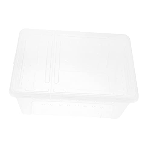 HEMOTON 1Stück Reptil Fütterungsbox Aus Kunststoff Zuchtkasten Für Eidechsen Spinnen Insekten Langlebig Zu Reinigen Für Kleine Haustiere von HEMOTON