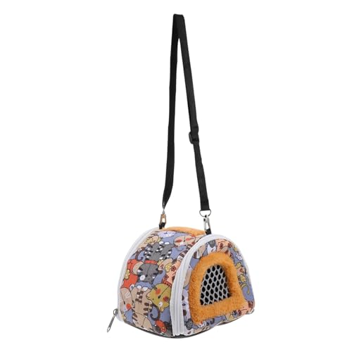 HEMOTON 1Stück Tierfreundliche Tragetasche für Kleine Haustiere Hamster Chinchilla Design für Outdoor Aktivitäten Strapazierfähig und Komfortabel von HEMOTON