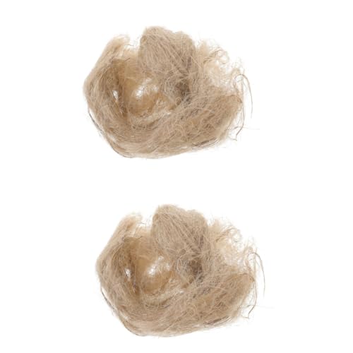 HEMOTON 2 Packungen Vogelnestmaterial Pack Natürliche Vogelnestunterlage aus Jute Geeignet für Papageien und Kleine Tiere Warmes und Bequemes Nestmaterial für Einen Sicheren Rückzugsort HEMOTON 2 Packungen Vogelnestmaterial Pack Natürliche Vogelnestunterlage aus Jute Geeignet für Papageien und Kleine Tiere Warmes und Bequemes Nestmaterial für Einen Sicheren Rückzugsort von HEMOTON