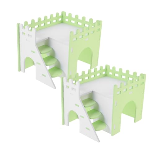 HEMOTON 2 Sätze Hamsterversteck aus PVC mit Rampe Bunte Rückzugsorte für Kleintiere Wie Hamster und Meerschweinchen für Sicheren Spiel und Schlafplatz von HEMOTON