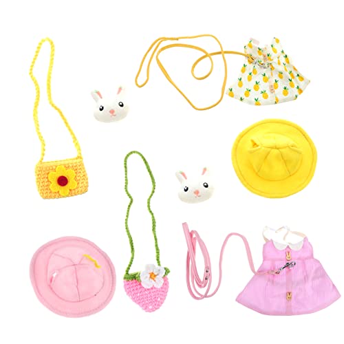HEMOTON 2 Sätze Kaninchenleine hasenmützen hasenkostüme Rabbit Toys Hasen zubehör Hasenzubehör für Kaninchen Geschirr Kaninchen-Kostümzubehör Anzug und Leine für Kaninchen Baumwolle von HEMOTON