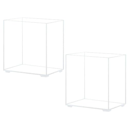 HEMOTON 2 Stück Acrylic Aquarium für Betta Fische Transparente Multifunktions Aquarien für Zuhause zur Dekoration und Entspannung Perfektes für Aquarienliebhaber von HEMOTON